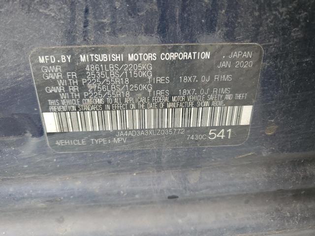 2020 MITSUBISHI OUTLANDER JA4AD3A3XLZ035772