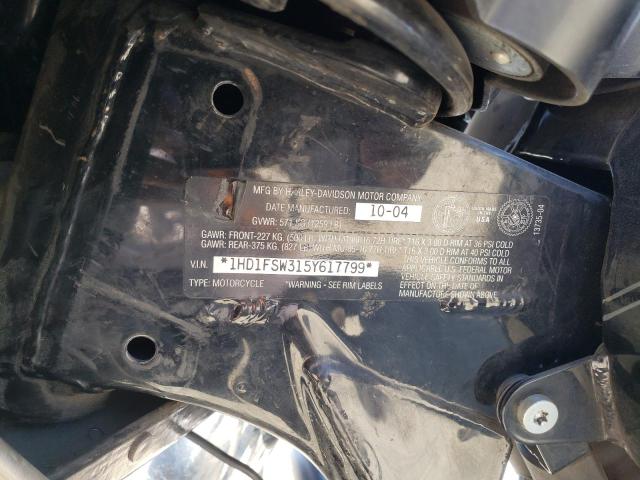 2005 HARLEY-DAVIDSON FLTRI 1HD1FSW315Y617799