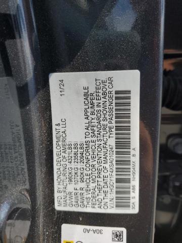 2025 HONDA ACCORD SE 1HGCY1F4XSA010247