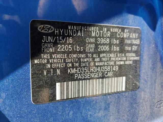 2017 HYUNDAI ELANTRA GT KMHD35LH3HU358149