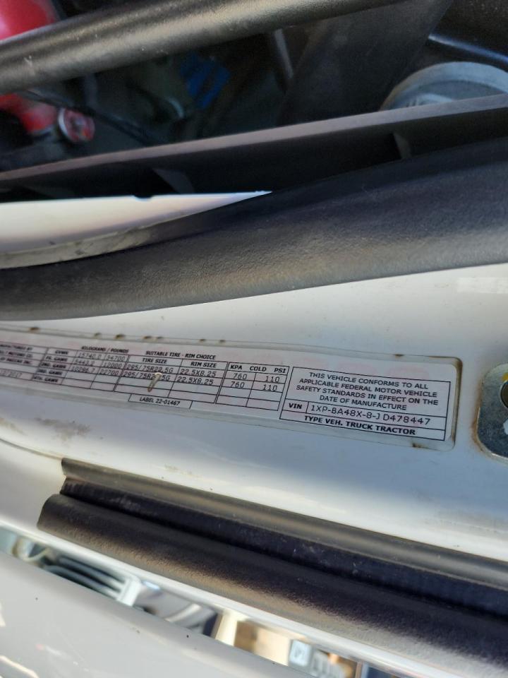 Lot #3247734229 2018 PETERBILT TRACTOR 579