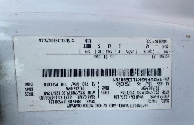 2020 FORD F550 SUPER 1FDUF5GN1LEE88781