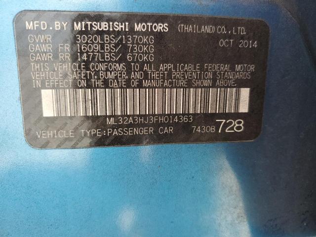 2015 MITSUBISHI MIRAGE DE ML32A3HJ3FH014363
