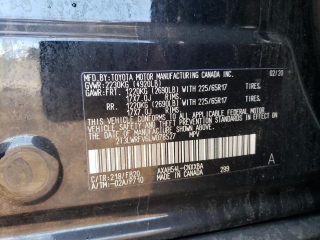 2020 TOYOTA RAV4 LE 2T3LWRFV6LW078527