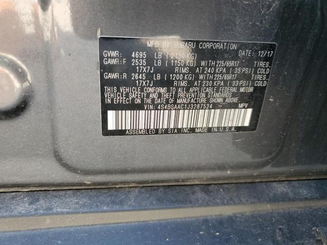 2018 SUBARU OUTBACK 2. 4S4BSAAC1J3287524