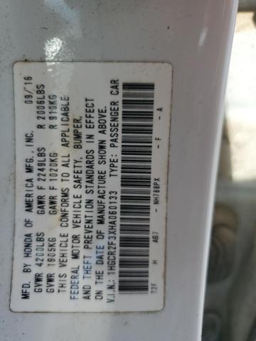 2017 HONDA ACCORD LX 1HGCR2F3XHA060133