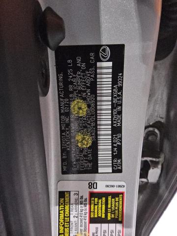 2020 LEXUS ES 300H 58AD21B12LU008920