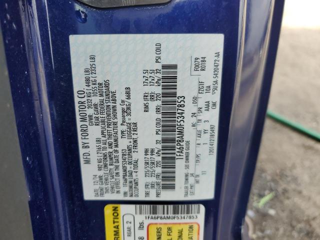 2015 FORD MUSTANG 1FA6P8AM0F5347853