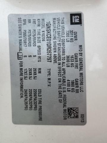 2013 CHEVROLET TAHOE K150 - 1GNSKCE01DR267797