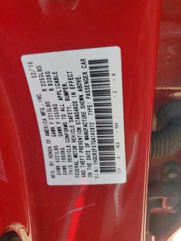 2016 HONDA ACCORD SPORT 1HGCR2F57GA143972