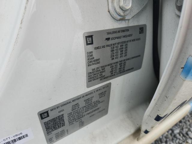 2021 CHEVROLET SILVERADO - 3GCPWAEF7MG249297