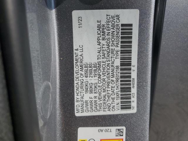 2024 HONDA CIVIC EXL 19XFL1H77RE012188
