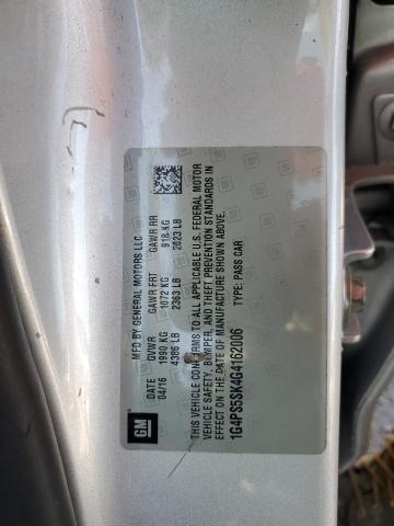 2016 BUICK VERANO 1G4PS5SK4G4162006