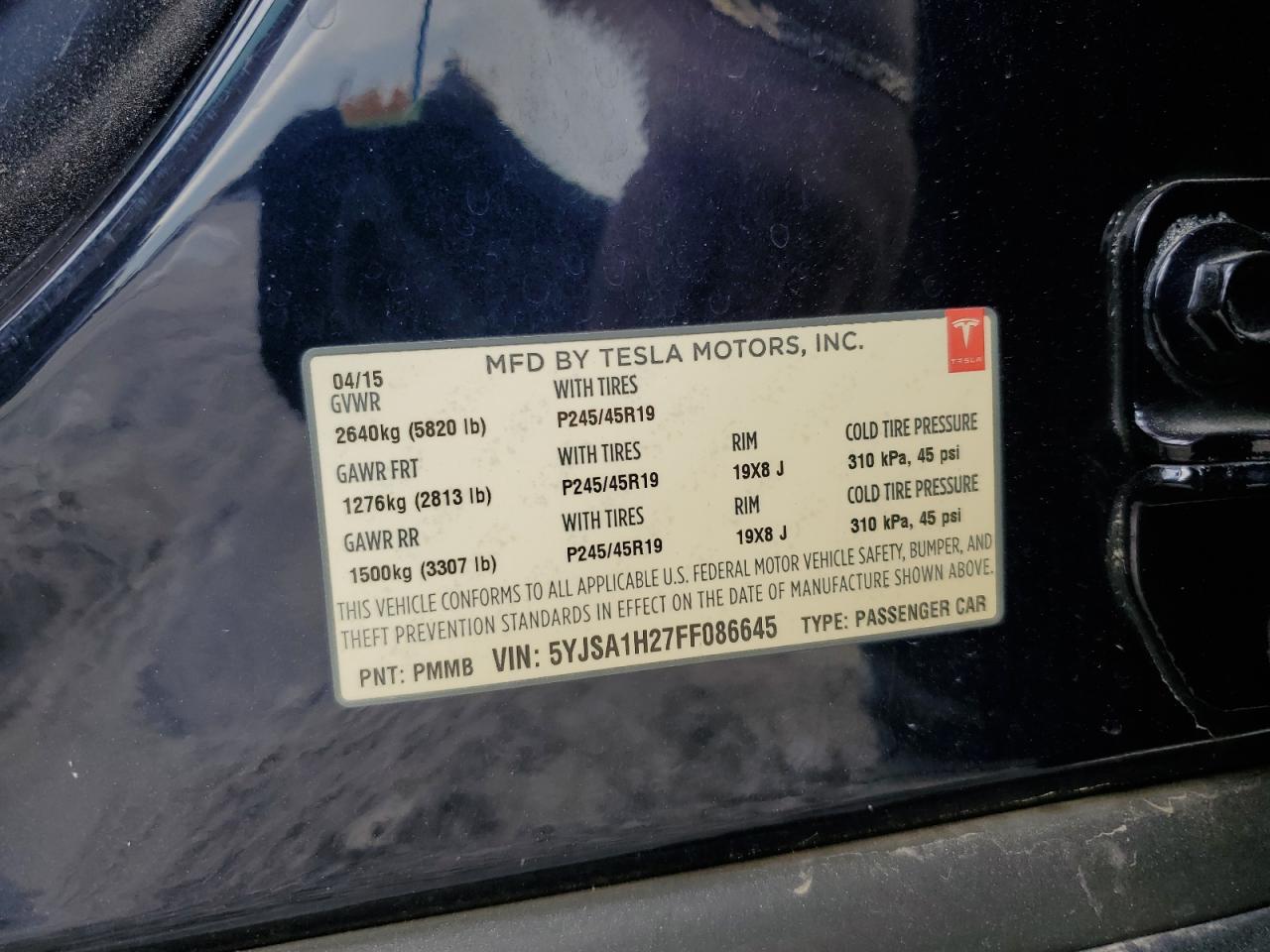 TESLA MODEL S 85D
