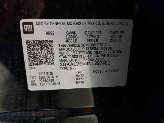 2022 GMC TERRAIN SL 3GKALVEV4NL297401