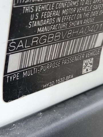 2017 LAND ROVER DISCOVERY SALRGBBV8HA040171