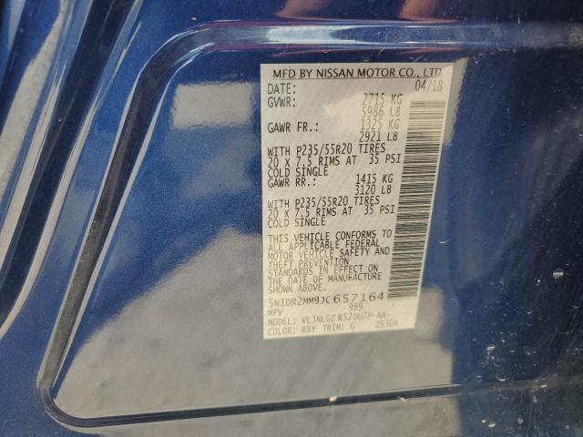 2018 NISSAN PATHFINDER - 5N1DR2MM9JC657164