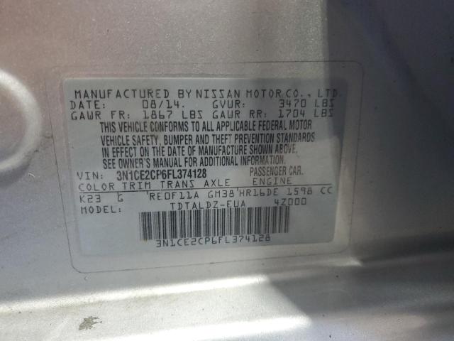2015 NISSAN VERSA NOTE 3N1CE2CP6FL374128