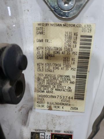 2019 NISSAN FRONTIER S 1N6DD0CU9KN753744
