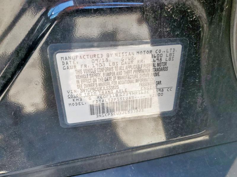 2018 NISSAN KICKS S 3N1CP5CUXJL533825