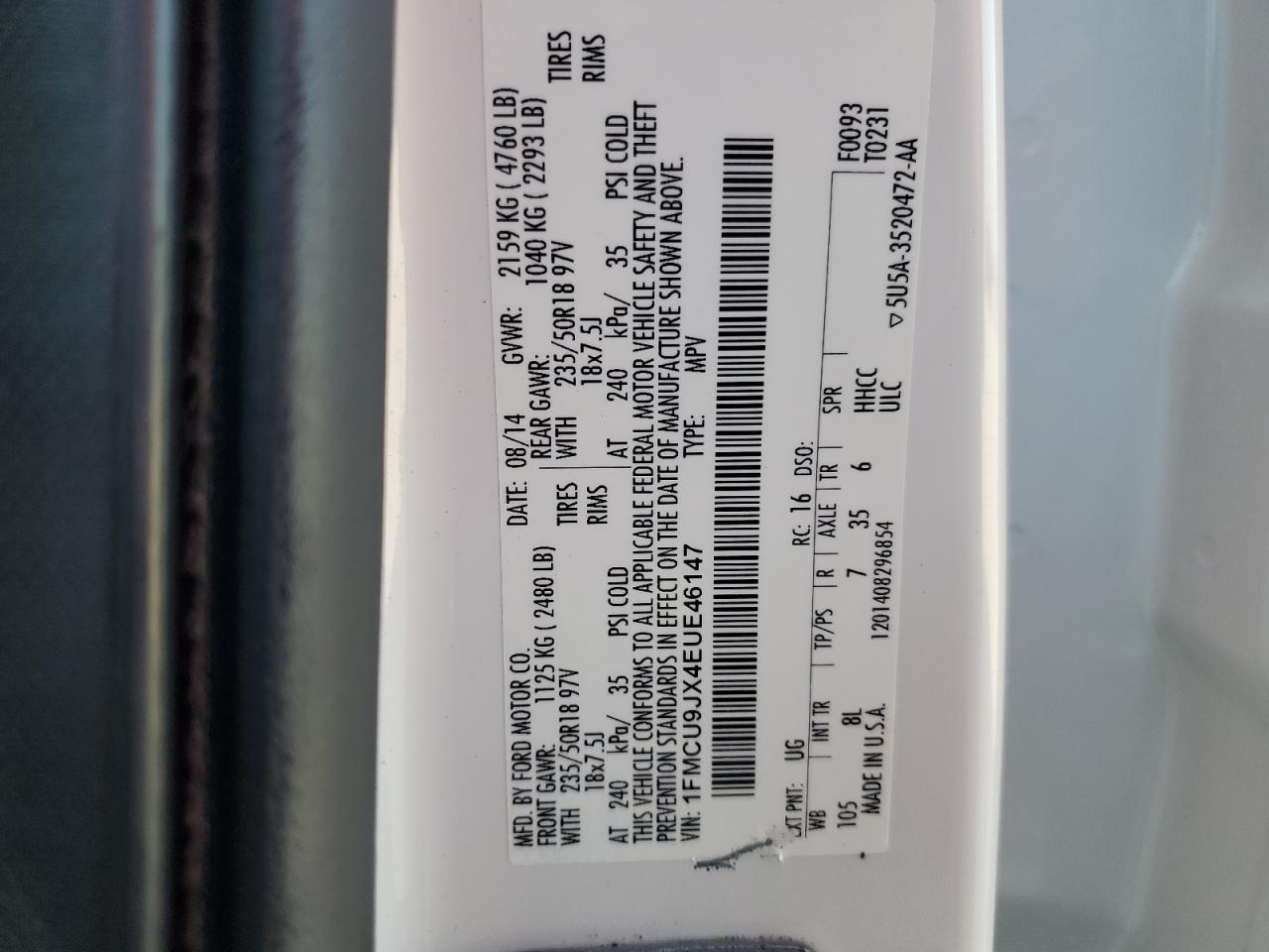 FORD ESCAPE TITANIUM