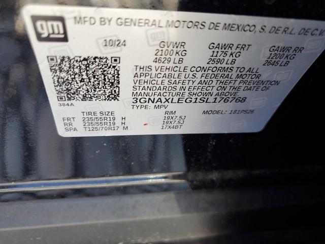 2025 CHEVROLET EQUINOX RS 3GNAXLEG1SL176768