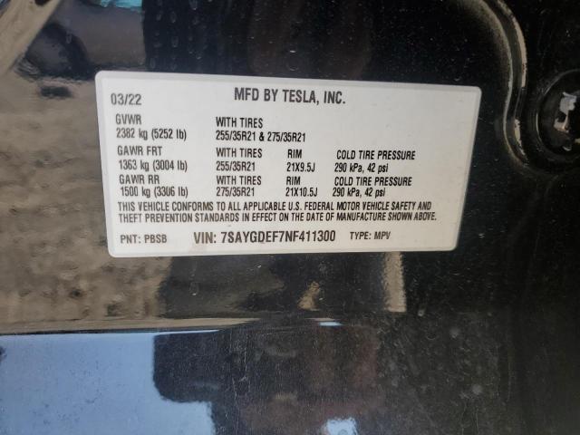2022 TESLA MODEL Y 7SAYGDEF7NF411300