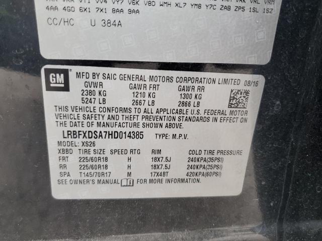 2017 BUICK ENVISION E LRBFXDSA7HD014385
