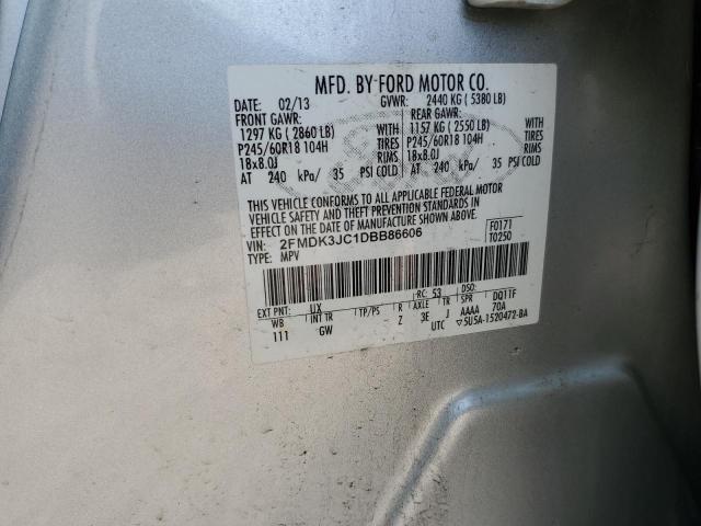2013 FORD EDGE SEL - 2FMDK3JC1DBB86606