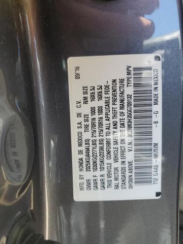 2016 HONDA CR-V LX 3CZRM3H35GG709132