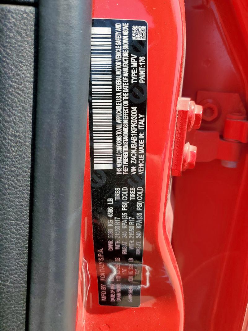 2019 JEEP RENEGADE S ZACNJBAB1KPK03004