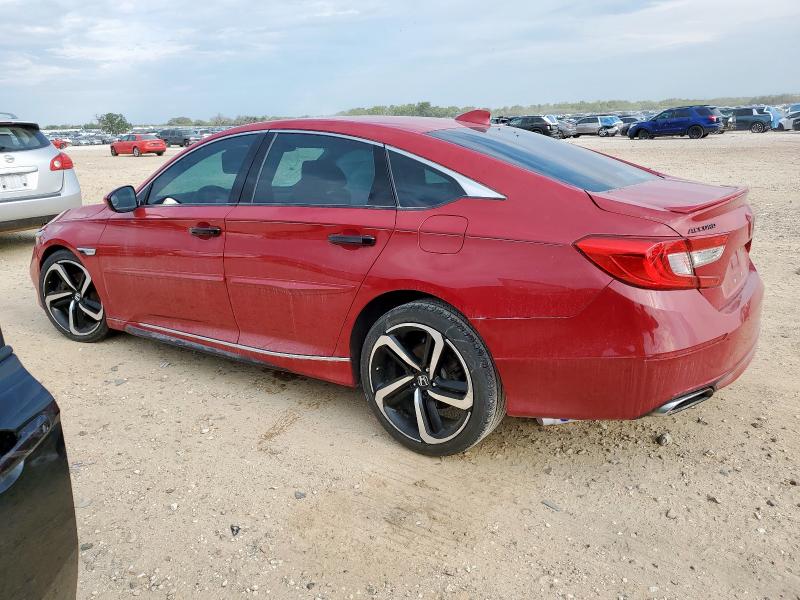 HONDA ACCORD SPORT 2018 red  gas 1HGCV1F35JA168350 photo #3