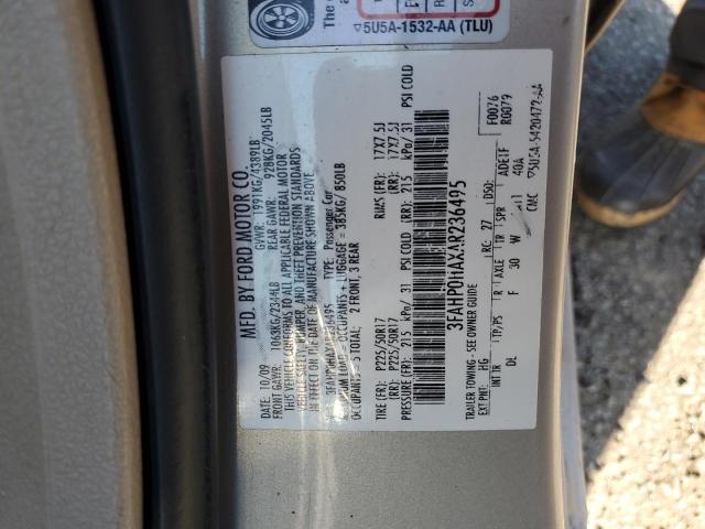 2010 FORD FUSION SE - 3FAHP0HAXAR236495