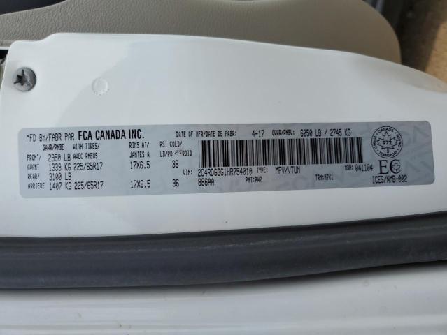 2017 DODGE GRAND CARA 2C4RDGBG1HR754010