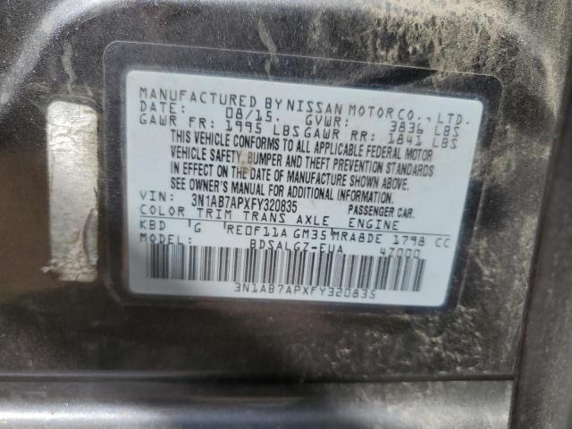 2015 NISSAN SENTRA S - 3N1AB7APXFY320835