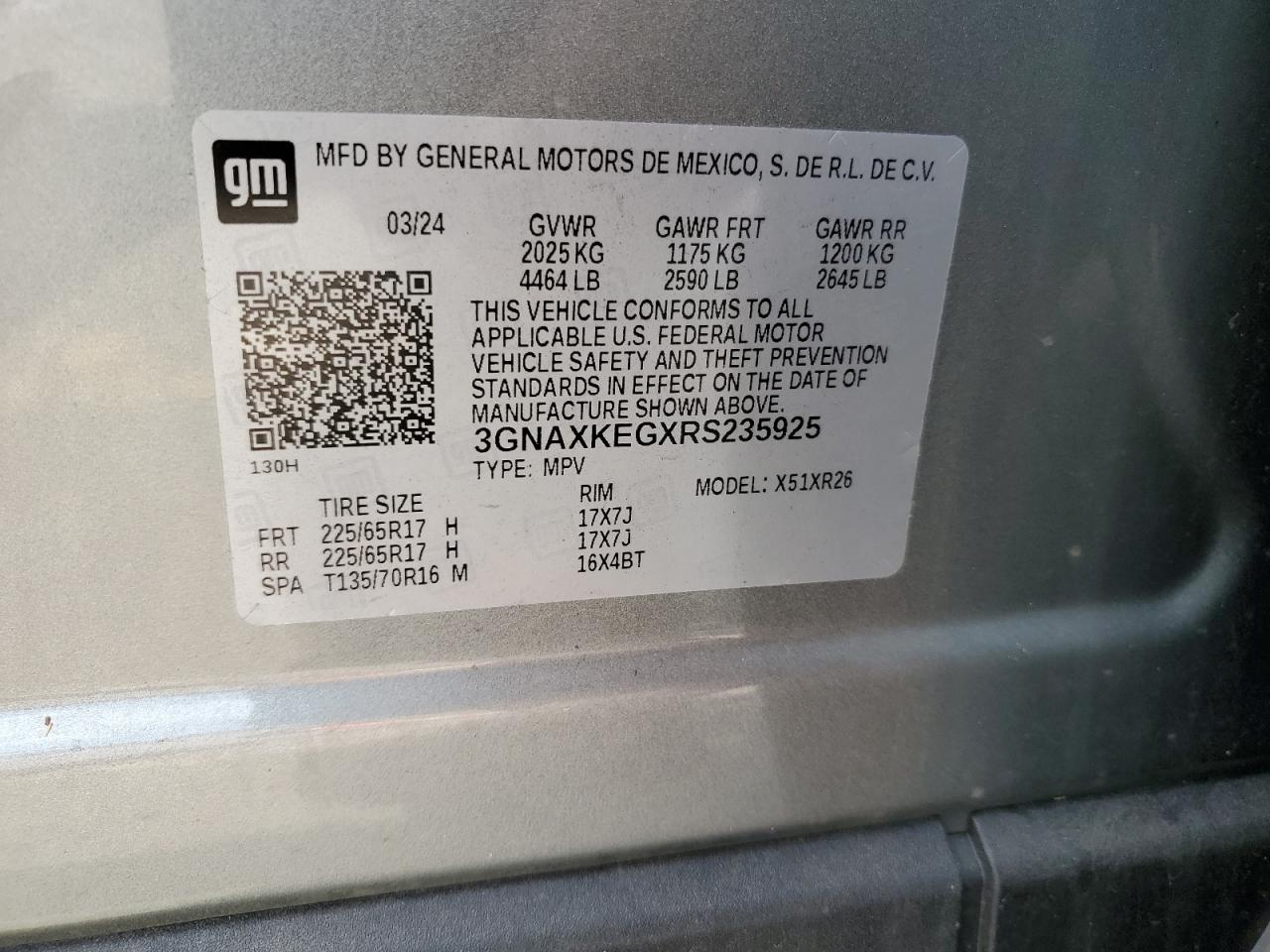 CHEVROLET EQUINOX LT