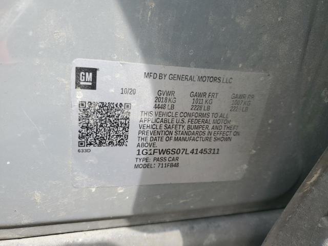 2020 CHEVROLET BOLT EV LT 1G1FW6S07L4145311