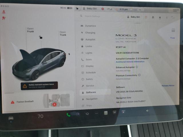 2018 TESLA MODEL 3 5YJ3E1EB0JF170196