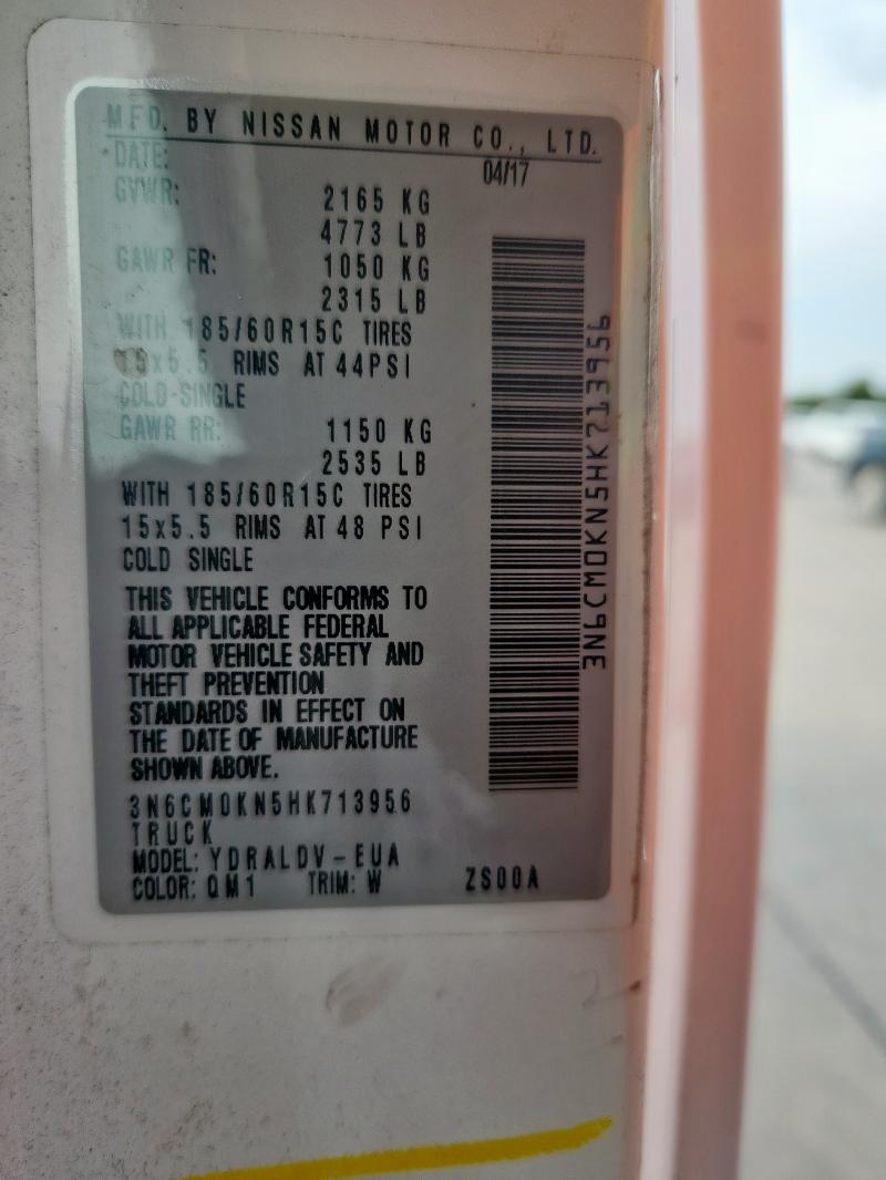 2017 NISSAN NV200 3N6CM0KN5HK713956