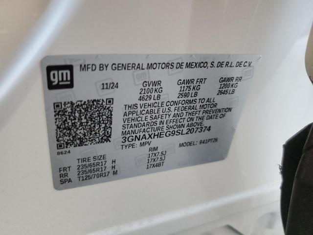 2025 CHEVROLET EQUINOX LT 3GNAXHEG9SL207374