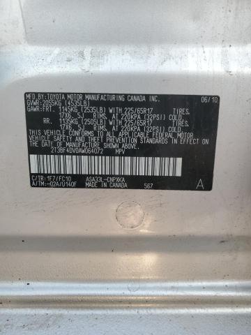 2010 TOYOTA RAV4 - 2T3BF4DV0AW064072