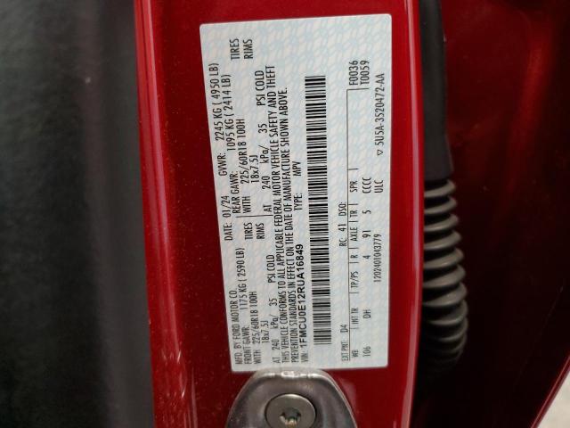 2024 FORD ESCAPE 1FMCU0E12RUA16849