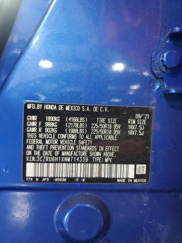 2022 HONDA HR-V SPORT 3CZRU6H1XNM714339