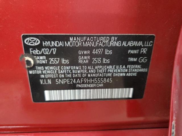 2017 HYUNDAI SONATA SE 5NPE24AF9HH555845