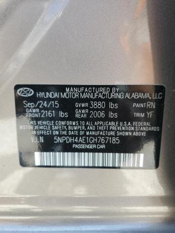 2016 HYUNDAI ELANTRA SE - 5NPDH4AE1GH767185