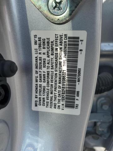 2015 HONDA CIVIC EX 19XFB2F81FE086321
