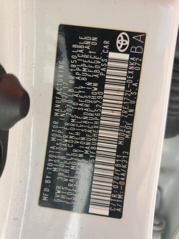 2017 TOYOTA COROLLA L 5YFBURHEXHP652790