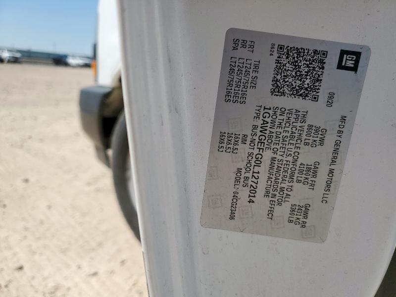 2020 CHEVROLET EXPRESS G2 1GAWGEFG0L1272014