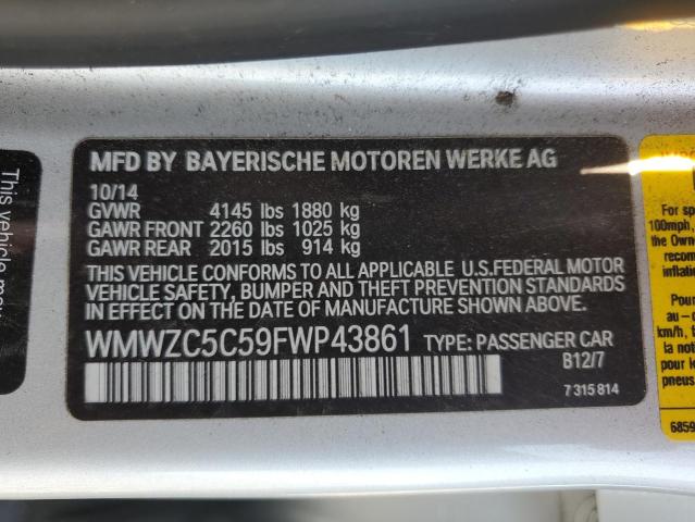 2015 MINI COOPER S C WMWZC5C59FWP43861