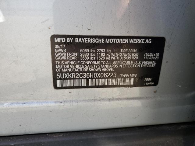 2017 BMW X5 SDRIVE3 5UXKR2C36H0X06223